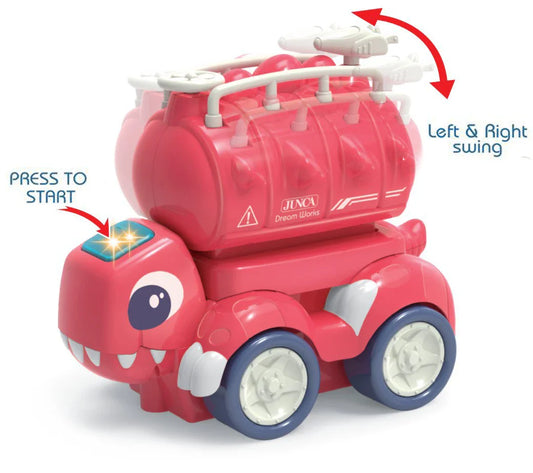 HKM-290515 Electric Inertia Fire Truck Toy with Lights and Music for Ages 18 Months and Up