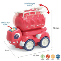 HKM-290515 Electric Inertia Fire Truck Toy with Lights and Music for Ages 18 Months and Up