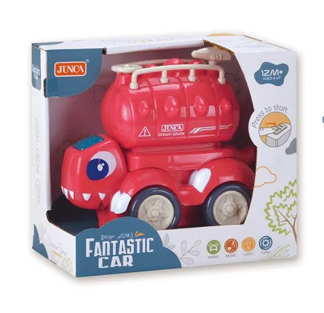 HKM-290515 Electric Inertia Fire Truck Toy with Lights and Music for Ages 18 Months and Up