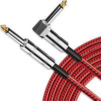 HKM-290643 Dual Channel 6.35mm Audio Amplifier Cable - 1m to 10m Length Options, Gold Plated Connections