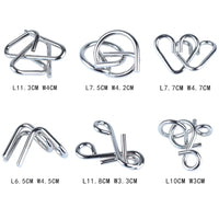 HKM-290835 Metal Wire Puzzle Brain Teaser Game for All Ages - Disentanglement Challenge