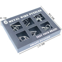 HKM-290835 Metal Wire Puzzle Brain Teaser Game for All Ages - Disentanglement Challenge
