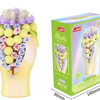HKM-290899 Succulent Plant Building Block Set - 50 Pieces Educational Toy for Kids, Ages 2 and Up