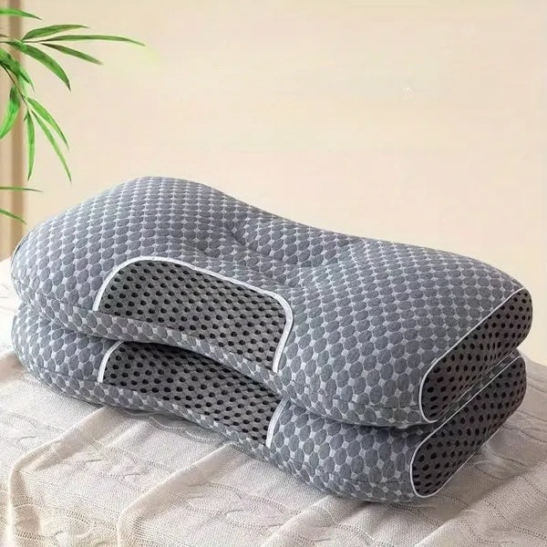 HKM-291219 3D Knitted Cotton Massage Pillow - Available in Single or Double Pack