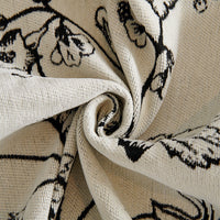 HKM-291411 Chenille Sofa Cover with Plants and Flowers, Available in Various Sizes and Colors