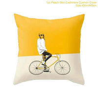 HKM-291475 Peach Skin Pillowcase with Single-Sided Digital Printing - 44cm x 44cm