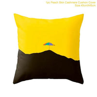 HKM-291475 Peach Skin Pillowcase with Single-Sided Digital Printing - 44cm x 44cm