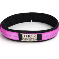 HKM-291603 Nylon Anti-Loss Engraved Collar with Needle Buckle - Multiple Sizes Available