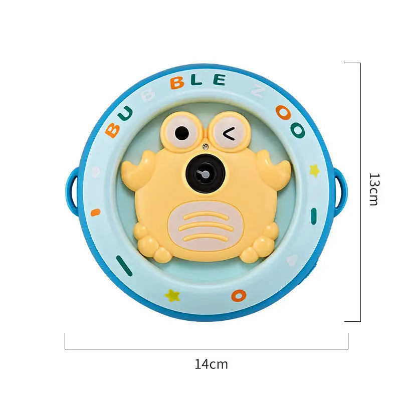 HKM-291667 Cute Crab Automatic Bubble Machine for Kids with Light and Music, Perfect for Summer Outdoor Fun