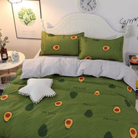 HKM-291731 Four-Piece Pure Cotton Bed Set with Geometric Pattern for 1.8m x 2.2m Bed
