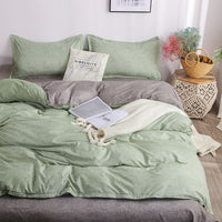 HKM-291731 Four-Piece Pure Cotton Bed Set with Geometric Pattern for 1.8m x 2.2m Bed