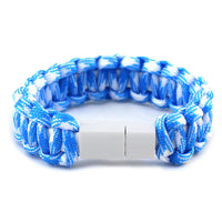 HKM-291795 Nylon Woven Fast Charge Data Line for Mobile Phones - Unisex U-Shaped Design