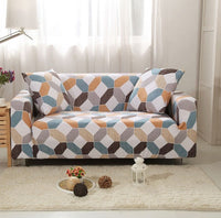 HKM-291795 Sofa Cover with Elastic Fabric for 1-4 Seater - Machine Washable with Non-Slip Design
