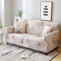 HKM-291795 Sofa Cover with Elastic Fabric for 1-4 Seater - Machine Washable with Non-Slip Design