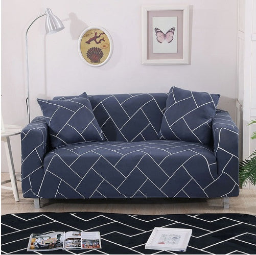 HKM-291795 Sofa Cover with Elastic Fabric for 1-4 Seater - Machine Washable with Non-Slip Design
