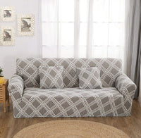 HKM-291795 Sofa Cover with Elastic Fabric for 1-4 Seater - Machine Washable with Non-Slip Design
