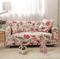 HKM-291795 Sofa Cover with Elastic Fabric for 1-4 Seater - Machine Washable with Non-Slip Design