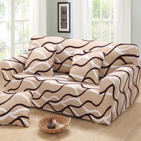 HKM-291795 Sofa Cover with Elastic Fabric for 1-4 Seater - Machine Washable with Non-Slip Design