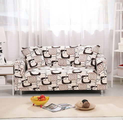 HKM-291795 Sofa Cover with Elastic Fabric for 1-4 Seater - Machine Washable with Non-Slip Design