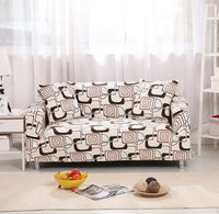 HKM-291795 Sofa Cover with Elastic Fabric for 1-4 Seater - Machine Washable with Non-Slip Design