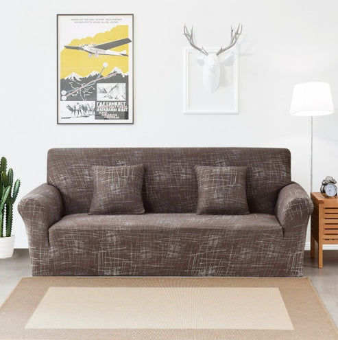 HKM-291795 Sofa Cover with Elastic Fabric for 1-4 Seater - Machine Washable with Non-Slip Design