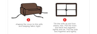 HKM-291795 Sofa Cover with Elastic Fabric for 1-4 Seater - Machine Washable with Non-Slip Design