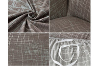 HKM-291795 Sofa Cover with Elastic Fabric for 1-4 Seater - Machine Washable with Non-Slip Design