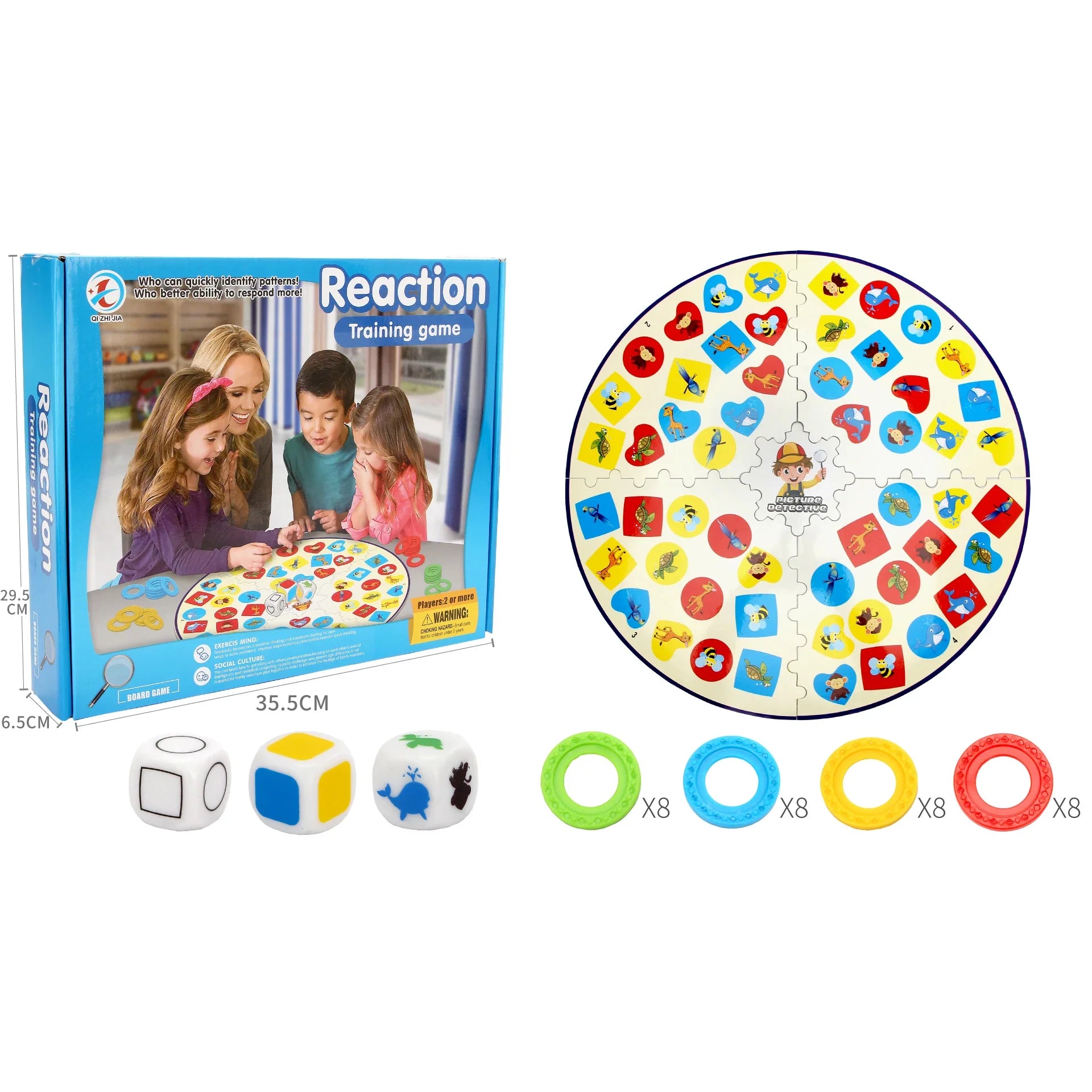 HKM-291987 Interactive Educational Table Game for Kids - 3 Years and Up - Plastic Indoor Board Game