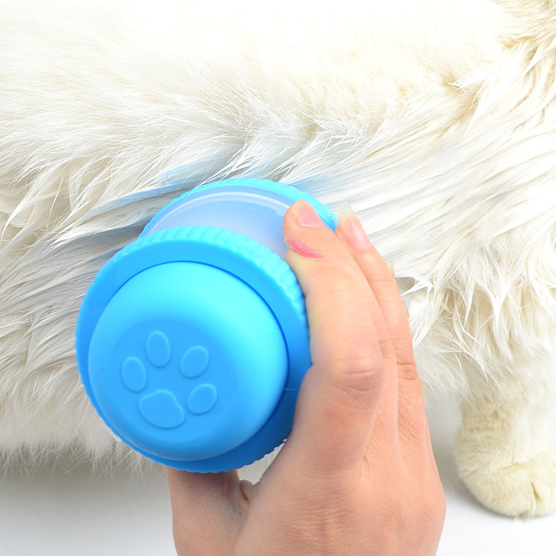HKM-292115 Silicone Bath Brush for Pets - Massage Tool and Cleaning Gadget (12x8cm, 125ml Capacity)