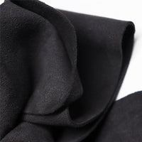HKM-292243 Double-Sided Microfiber Suede Automotive Leather - Black Grey Fleece for Interior Modifications
