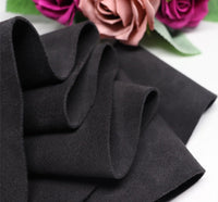 HKM-292243 Double-Sided Microfiber Suede Automotive Leather - Black Grey Fleece for Interior Modifications