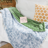 HKM-292243 Thickened Lamb Wool Knee Shawl Cover in Multiple Colors and Gradient Styles