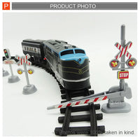 HKM-292371 Battery Operated Electric Train Track Set with Sound and Light for Kids