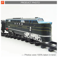 HKM-292371 Battery Operated Electric Train Track Set with Sound and Light for Kids