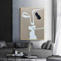 HKM-292499 Handmade Abstract Oil Painting Canvas Art for Modern Home Decor - Unstretched, Various Sizes Available