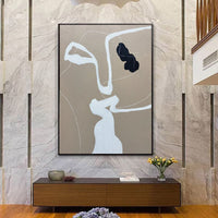 HKM-292499 Handmade Abstract Oil Painting Canvas Art for Modern Home Decor - Unstretched, Various Sizes Available