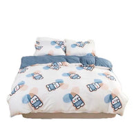 HKM-292563 Aloe Cotton Four-Piece Microfiber Bedding Set for Various Bed Sizes