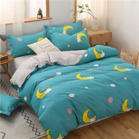 HKM-292563 Aloe Cotton Four-Piece Microfiber Bedding Set for Various Bed Sizes