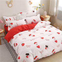 HKM-292563 Aloe Cotton Four-Piece Microfiber Bedding Set for Various Bed Sizes