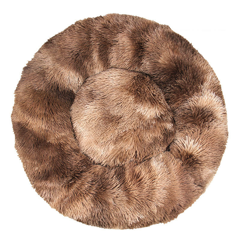 HKM-292691 Cozy Plush Winter Warm Pet Nest in Various Gradient and Tie-Dye Colors