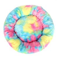 HKM-292691 Cozy Plush Winter Warm Pet Nest in Various Gradient and Tie-Dye Colors