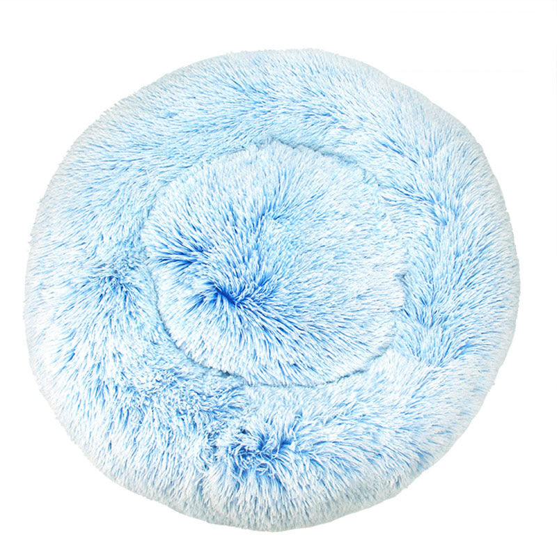 HKM-292691 Cozy Plush Winter Warm Pet Nest in Various Gradient and Tie-Dye Colors