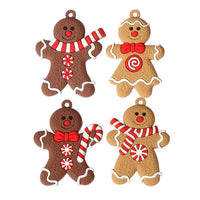 HKM-292691 Hand-Painted Gingerbread Man Ornament for Christmas Tree Decor