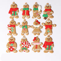 HKM-292691 Hand-Painted Gingerbread Man Ornament for Christmas Tree Decor