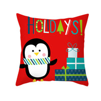 HKM-292947 Cartoon Print French Velvet Cushion Cover, 45x45cm, Fleece Material, PP Cotton Filling