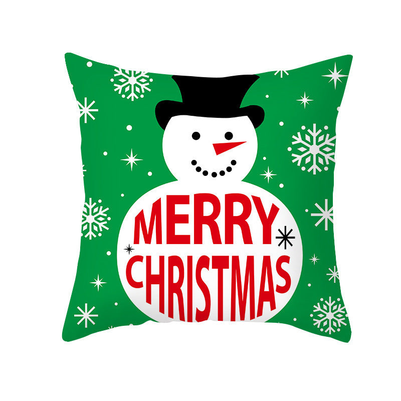 KTX-292947 Cartoon Print French Velvet Cushion Cover, 45x45cm, Fleece Material, PP Cotton Filling
