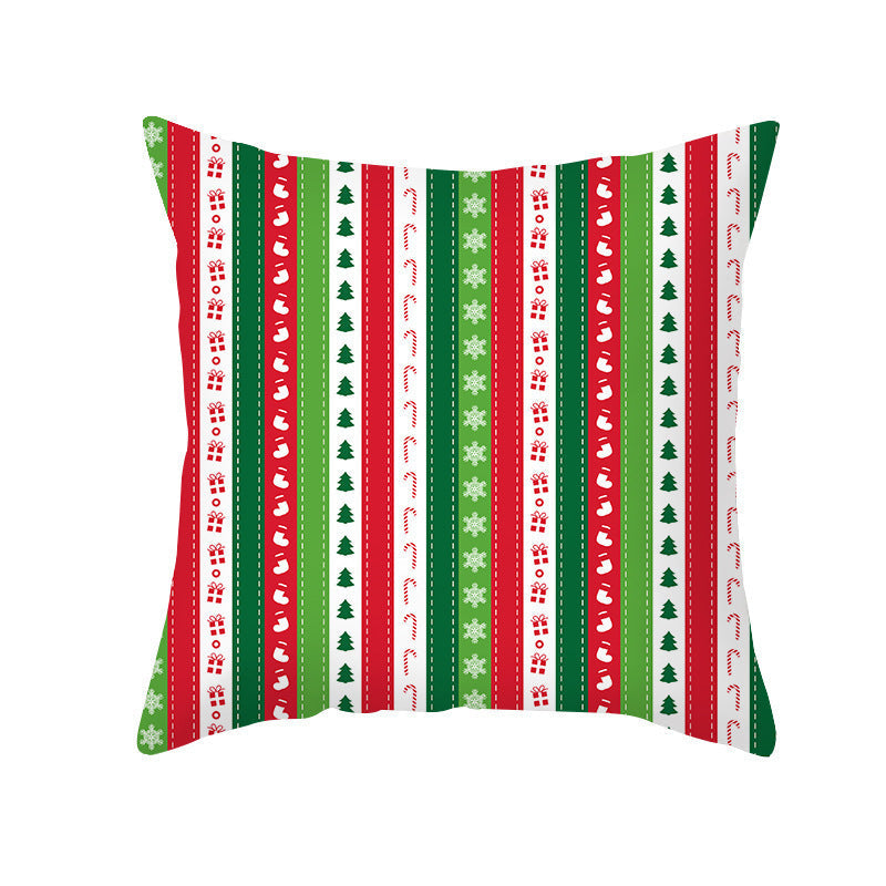 KTX-292947 Cartoon Print French Velvet Cushion Cover, 45x45cm, Fleece Material, PP Cotton Filling