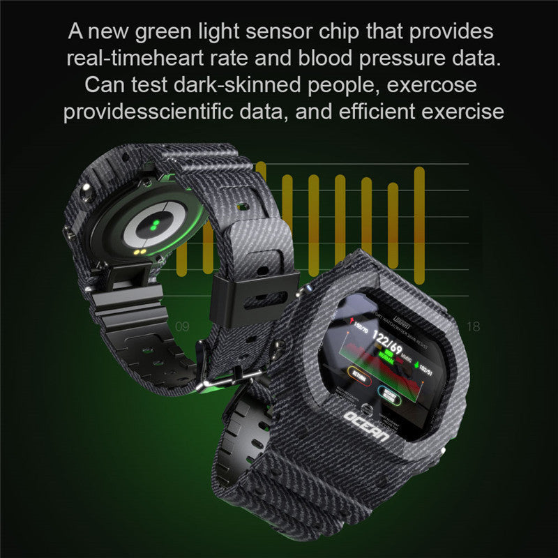 HKM-293075 Waterproof Heart Rate Smart Watch with HD Display and Fitness Tracking Features
