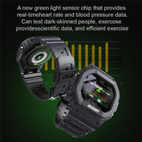 HKM-293075 Waterproof Heart Rate Smart Watch with HD Display and Fitness Tracking Features