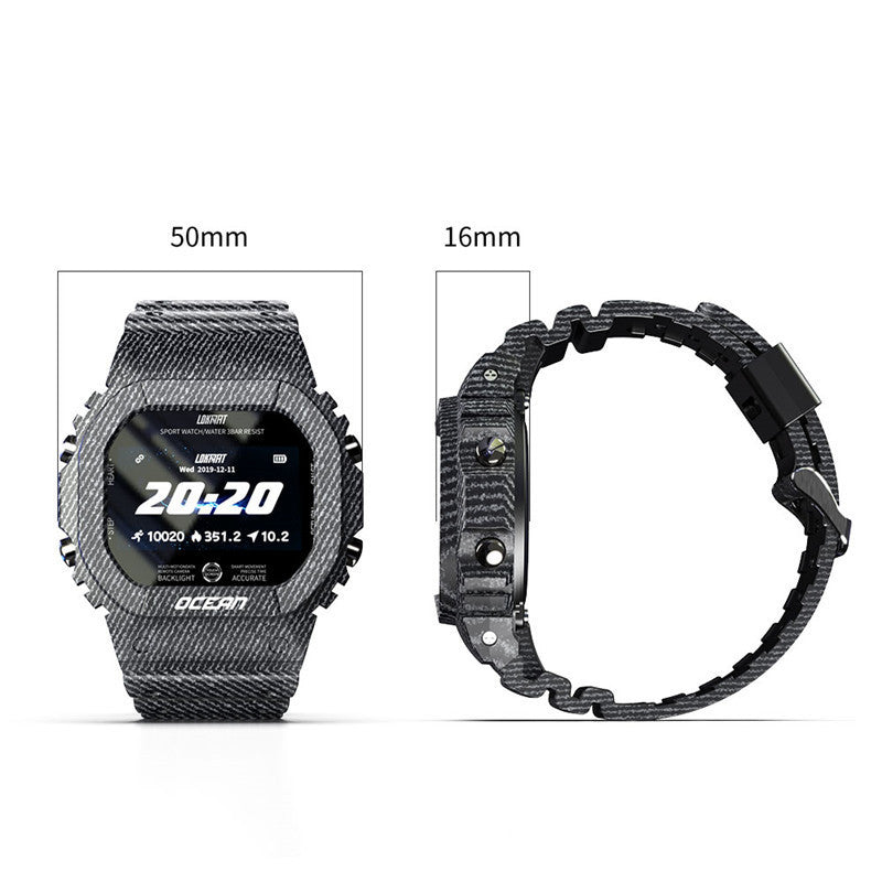 HKM-293075 Waterproof Heart Rate Smart Watch with HD Display and Fitness Tracking Features